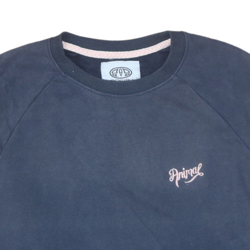 Womens UK Size 8 Animal Blue Pullover Sweatshirt