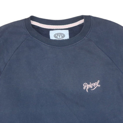 Womens UK Size 8 Animal Blue Pullover Sweatshirt
