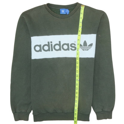 Mens UK Size M adidas Green Pullover Sweatshirt