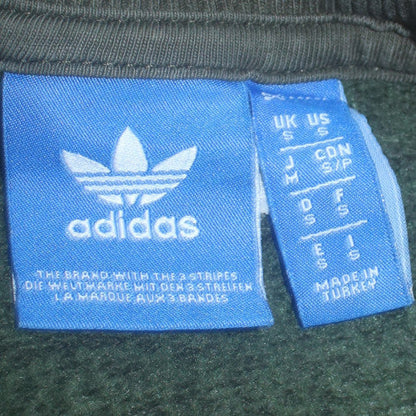 Mens UK Size M adidas Green Pullover Sweatshirt