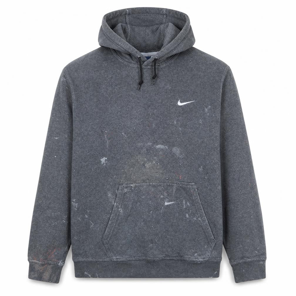 Mens UK Size L Nike Grey Pullover Hoodie