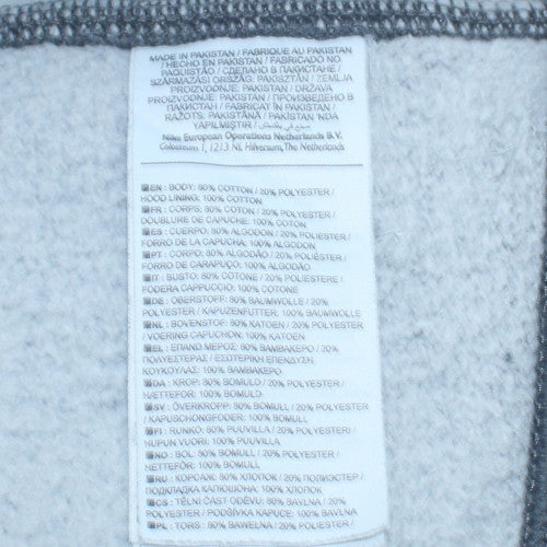 Mens UK Size L Nike Grey Pullover Hoodie
