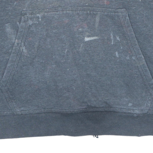 Mens UK Size L Nike Grey Pullover Hoodie