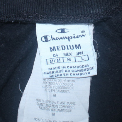 Champion Boys Black Jogger Sweatpants M Cotton Blend Fleece Activewear