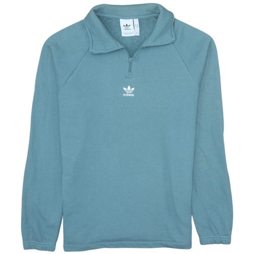 Mens UK Size M adidas Blue Pullover Sweatshirt