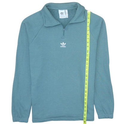 Mens UK Size M adidas Blue Pullover Sweatshirt