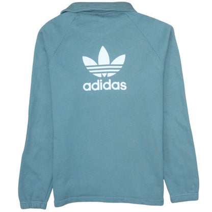 Mens UK Size M adidas Blue Pullover Sweatshirt
