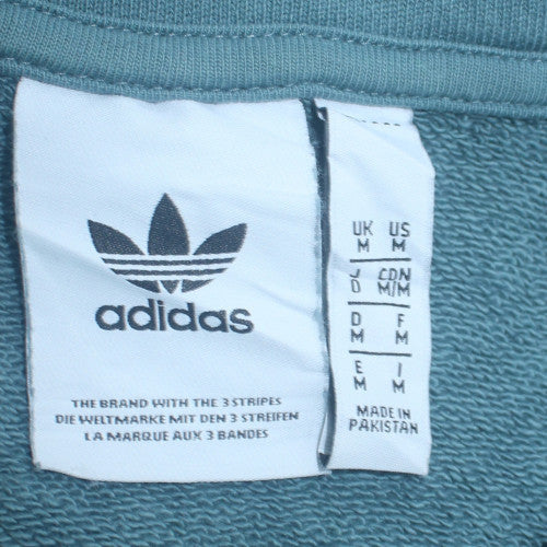 Mens UK Size M adidas Blue Pullover Sweatshirt