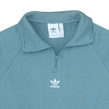 Mens UK Size M adidas Blue Pullover Sweatshirt