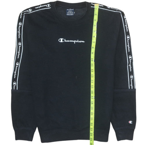 Mens UK Size S Champion Black Pullover Sweatshirt