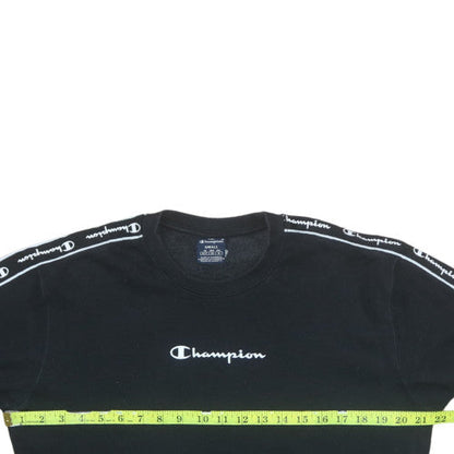Mens UK Size S Champion Black Pullover Sweatshirt