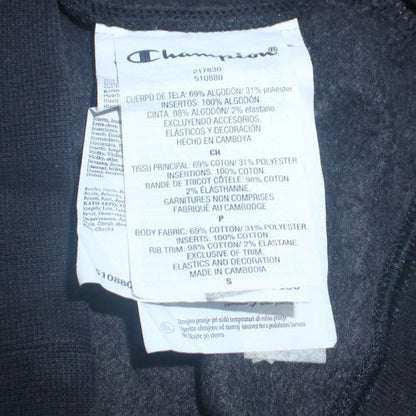 Mens UK Size S Champion Black Pullover Sweatshirt