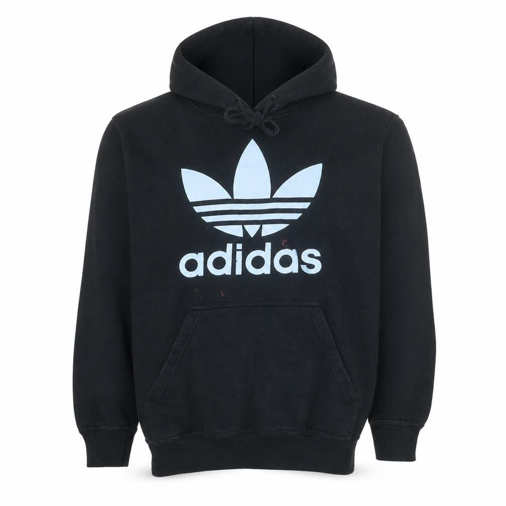 Mens UK Size L adidas Black Pullover Hoodie