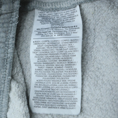 Mens UK Size L Nike Regular Fit Sweatpants Grey Trousers