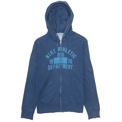 Mens UK Size L Nike Blue Full Zip Hoodie