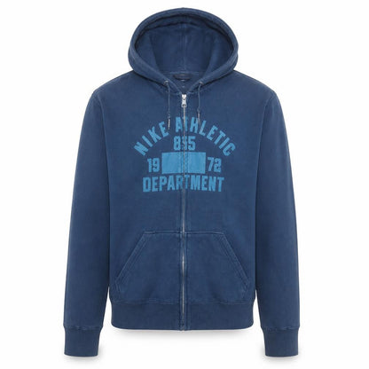 Mens UK Size L Nike Blue Full Zip Hoodie