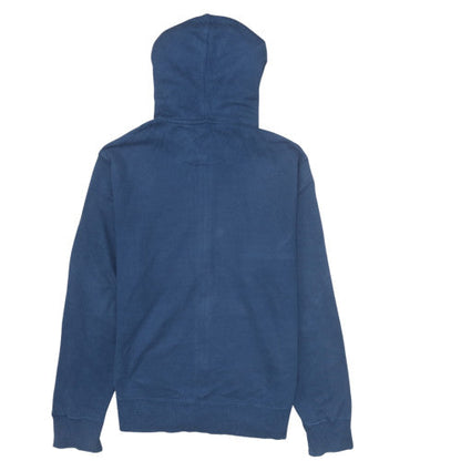 Mens UK Size L Nike Blue Full Zip Hoodie