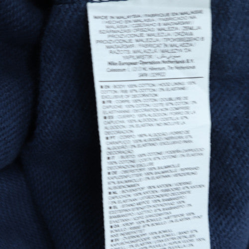 Mens UK Size L Nike Blue Full Zip Hoodie