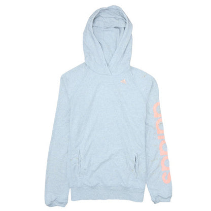 Womens UK Size S adidas Blue Pullover Hoodie