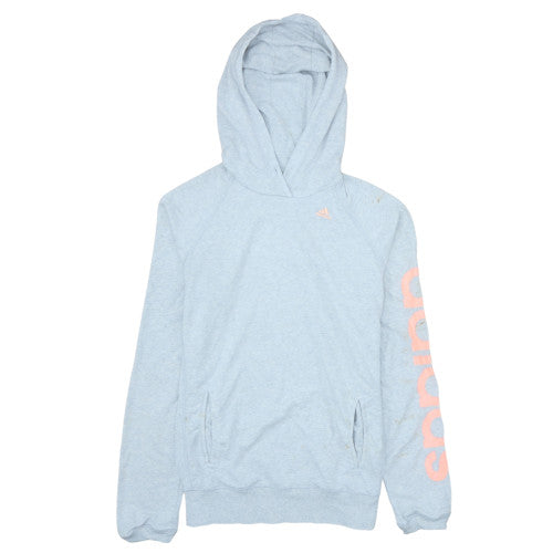 Womens UK Size S adidas Blue Pullover Hoodie