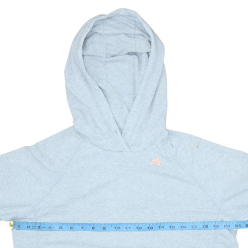 Womens UK Size S adidas Blue Pullover Hoodie
