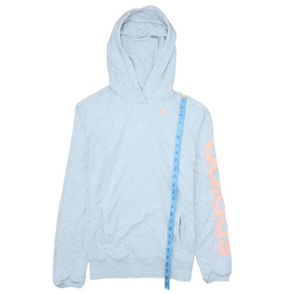 Womens UK Size S adidas Blue Pullover Hoodie