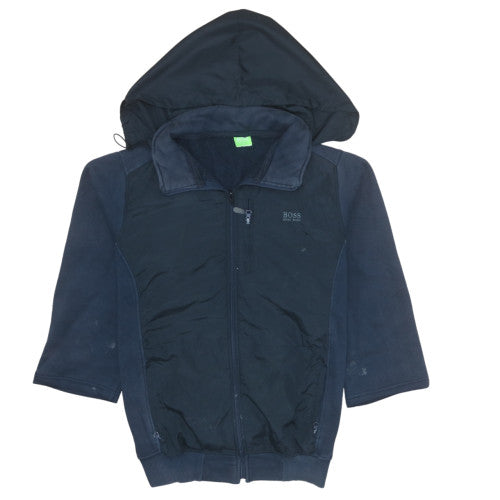 Mens UK Size XL HUGO BOSS Blue Full Zip Hoodie
