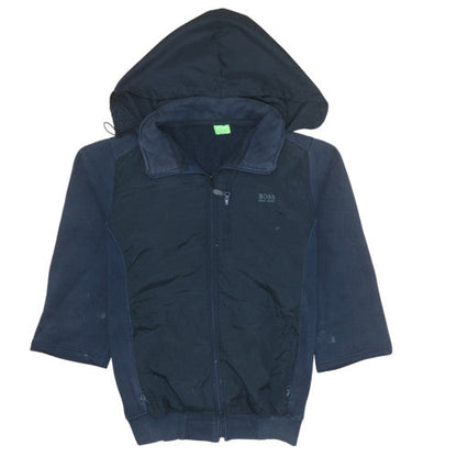 Mens UK Size XL HUGO BOSS Blue Full Zip Hoodie