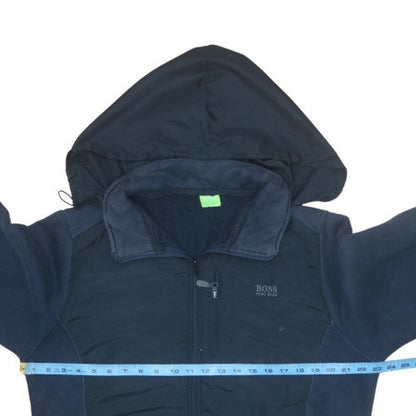 Mens UK Size XL HUGO BOSS Blue Full Zip Hoodie