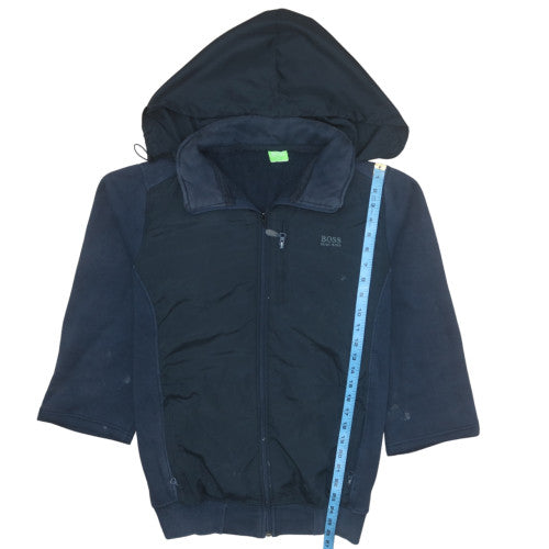 Mens UK Size XL HUGO BOSS Blue Full Zip Hoodie