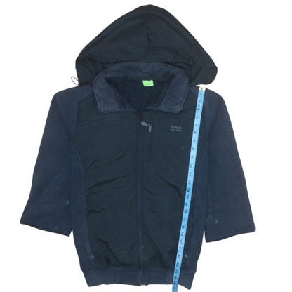 Mens UK Size XL HUGO BOSS Blue Full Zip Hoodie
