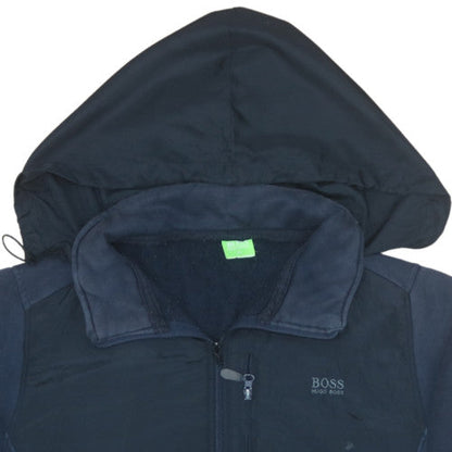 Mens UK Size XL HUGO BOSS Blue Full Zip Hoodie