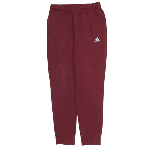 Mens UK Size XL adidas Regular Fit Jogger Red Trousers