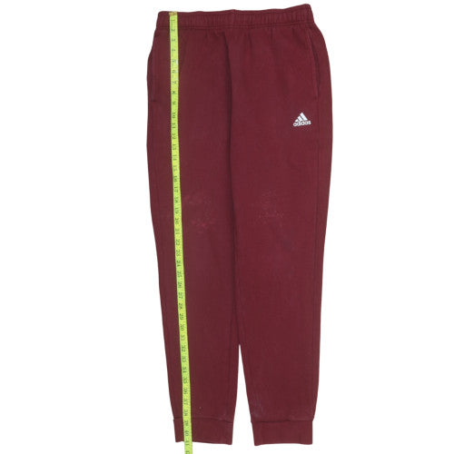 Mens UK Size XL adidas Regular Fit Jogger Red Trousers