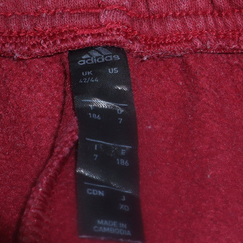 Mens UK Size XL adidas Regular Fit Jogger Red Trousers