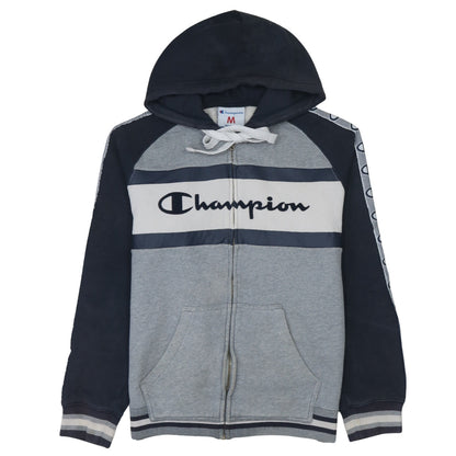 Mens UK Size M Champion Grey Full Zip Hoodie