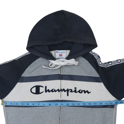 Mens UK Size M Champion Grey Full Zip Hoodie
