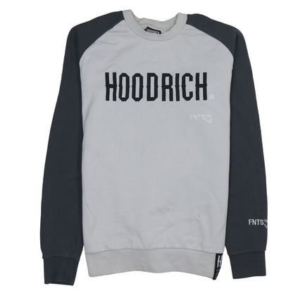 Mens UK Size S Hoodrich Grey Pullover Sweatshirt