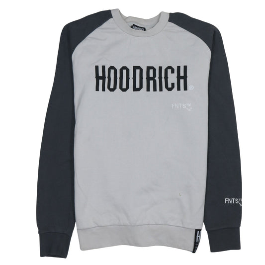 Mens UK Size S Hoodrich Grey Pullover Sweatshirt
