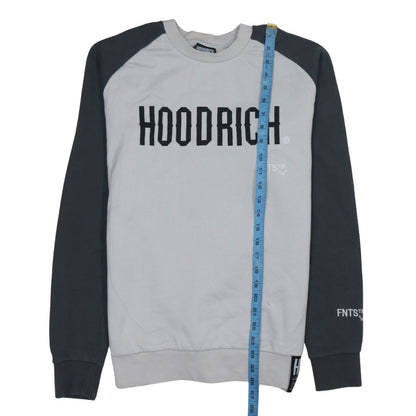Mens UK Size S Hoodrich Grey Pullover Sweatshirt
