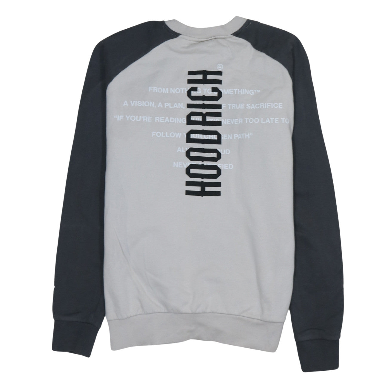 Mens UK Size S Hoodrich Grey Pullover Sweatshirt