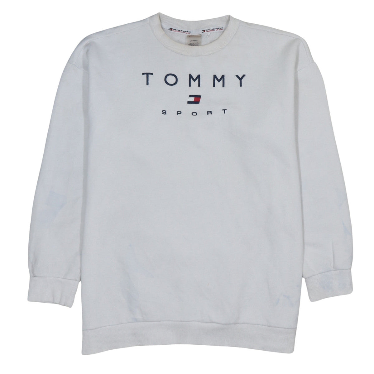 Mens UK Size S Tommy Sport White Pullover Sweatshirt