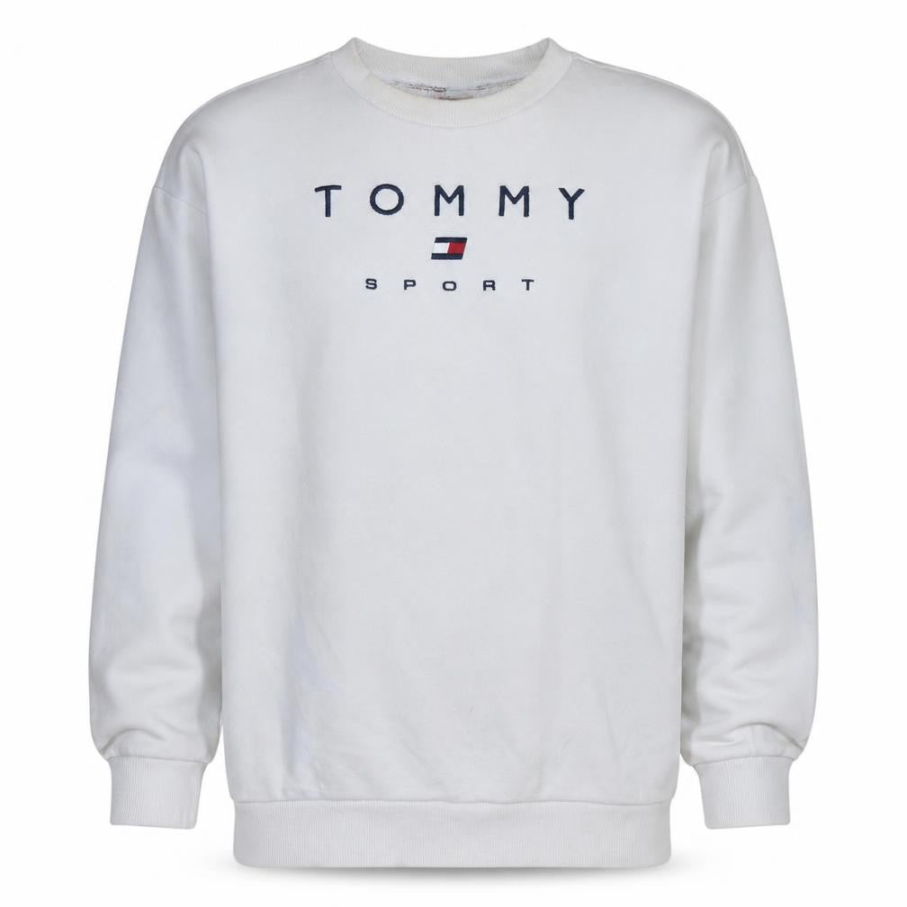 Mens UK Size S Tommy Sport White Pullover Sweatshirt