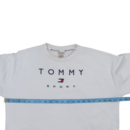 Mens UK Size S Tommy Sport White Pullover Sweatshirt