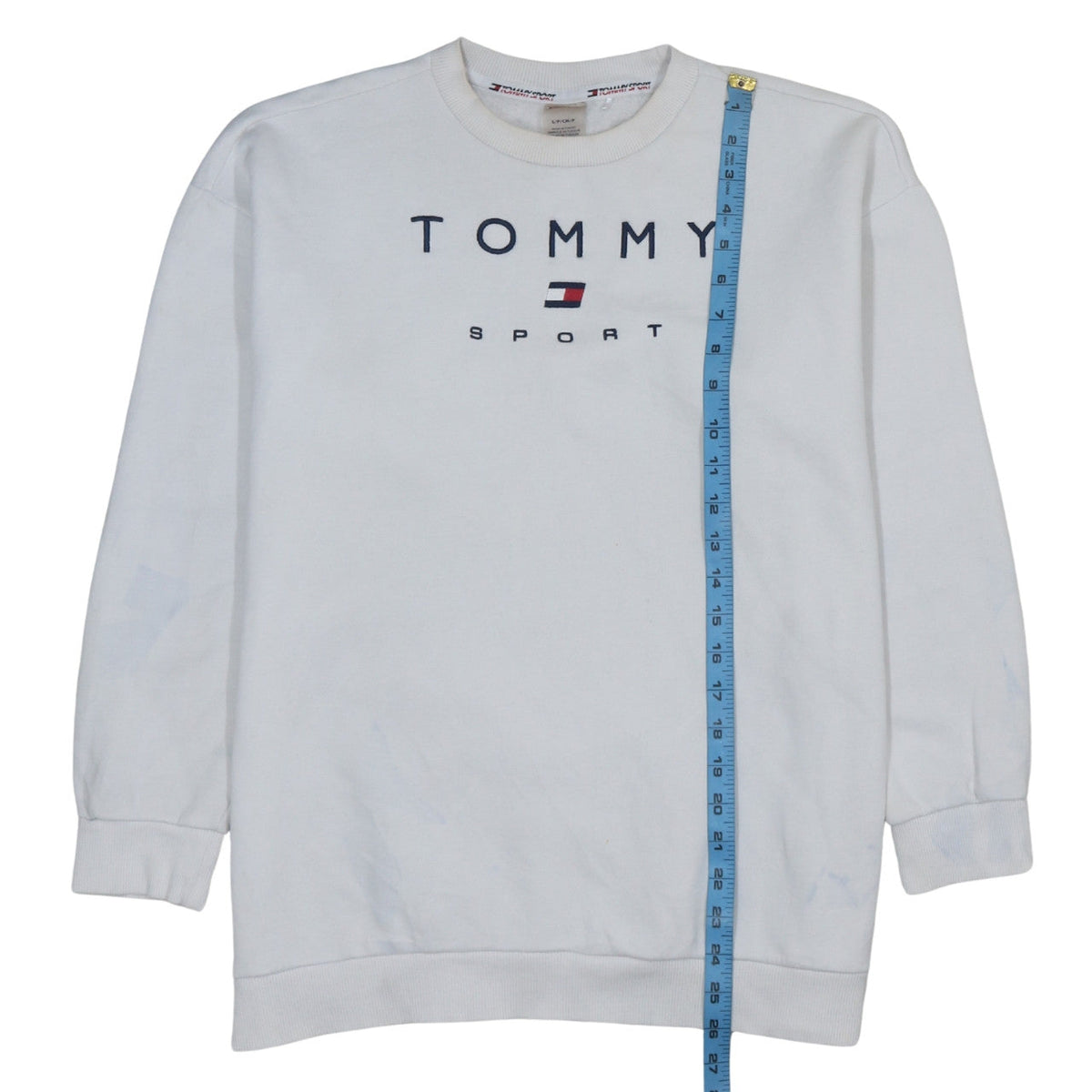 Mens UK Size S Tommy Sport White Pullover Sweatshirt
