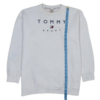 Mens UK Size S Tommy Sport White Pullover Sweatshirt