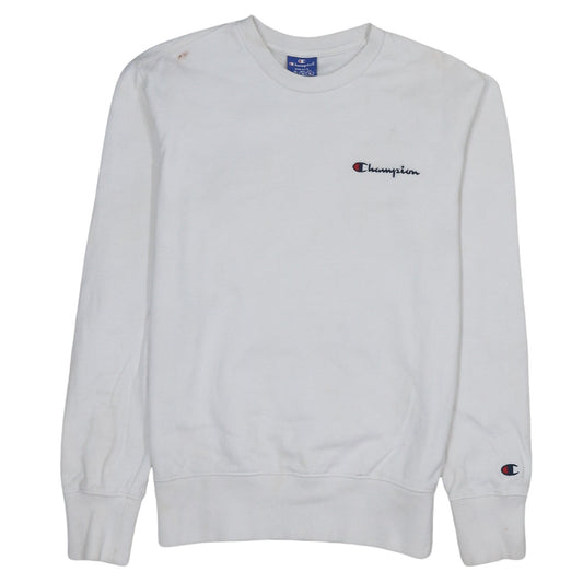 Mens UK Size S Champion White Pullover Sweatshirt