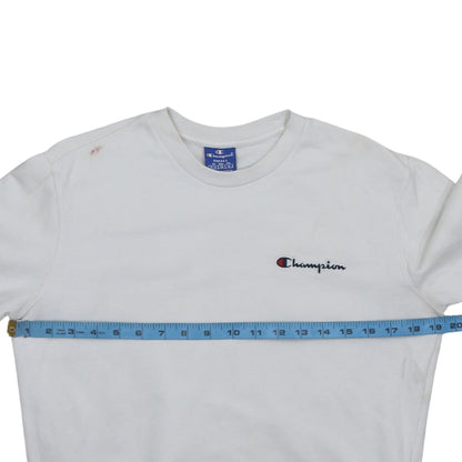 Mens UK Size S Champion White Pullover Sweatshirt