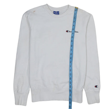 Mens UK Size S Champion White Pullover Sweatshirt