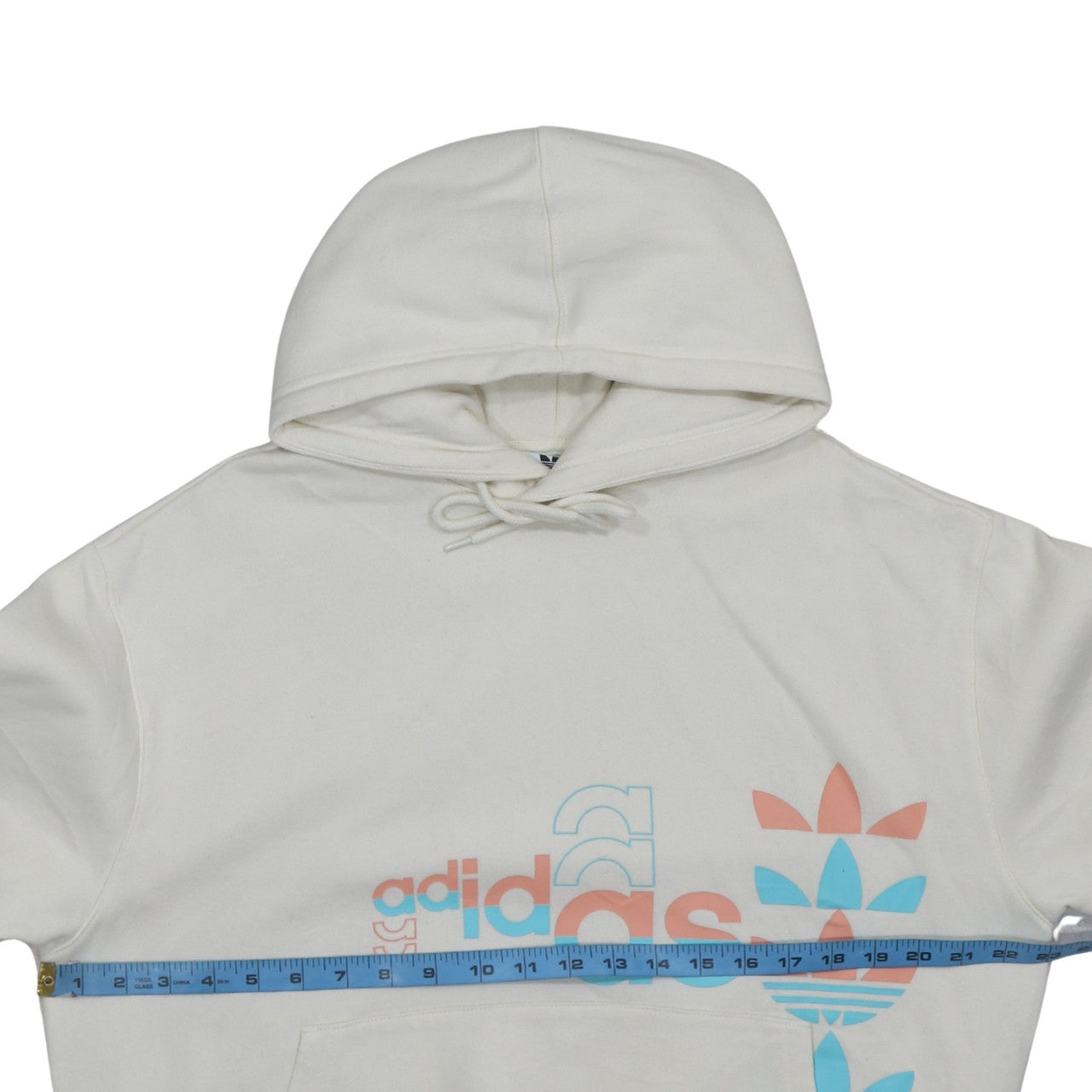 Mens UK Size M adidas Ivory Pullover Hoodie